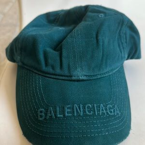 BALENCIAGA Embroidered Logo Organic Cotton Baseball Cap
